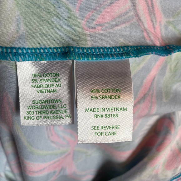 Lilly Pulitzer Clancie Knee length Wrap Dress Turquoise Size Large - Picture 7 of 15